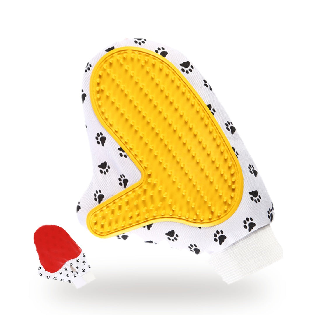 Gentle Deshedding Grooming Glove for Dogs & Cats